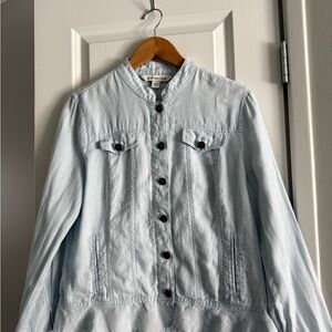 Coldwater Creek Light Blue Denim Jacket